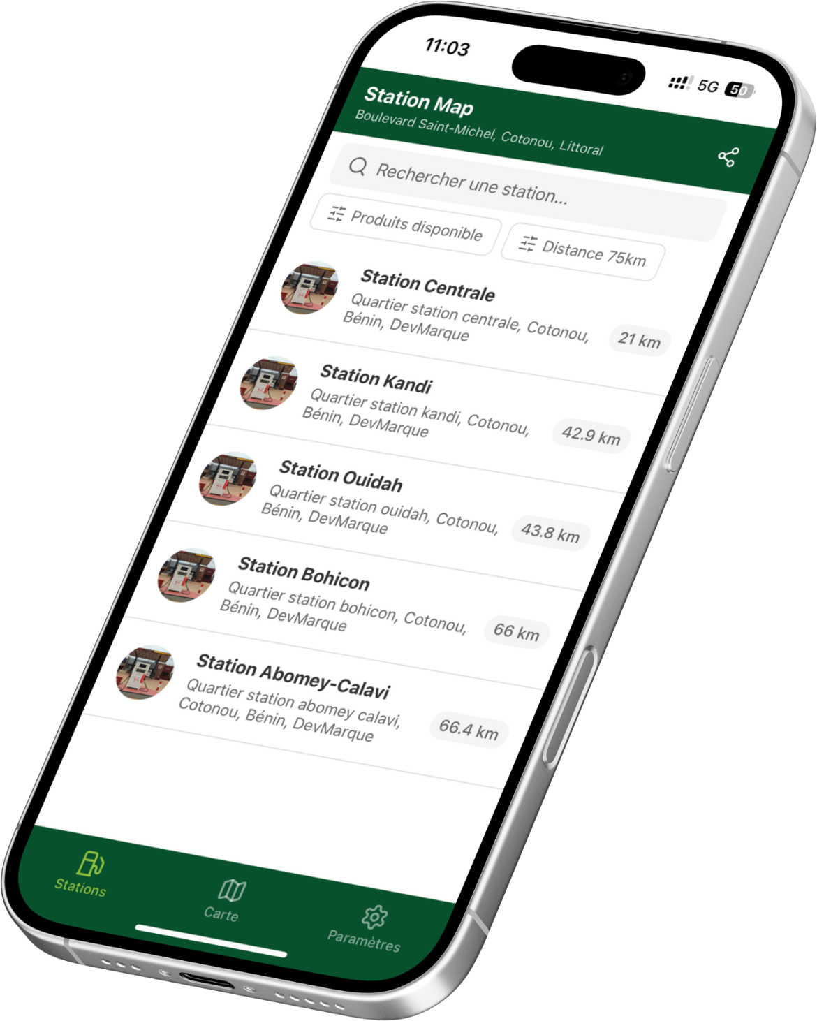 StationMap App Mockup